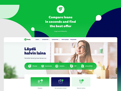 Finofy — compare loans in seconds branding logo ui web website