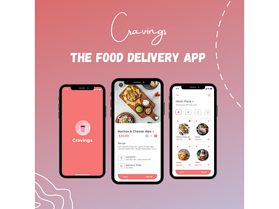 Cravings- A Food delivery app ui design foodapp