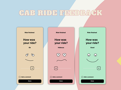Cab Feedback cab cooldesign review ui