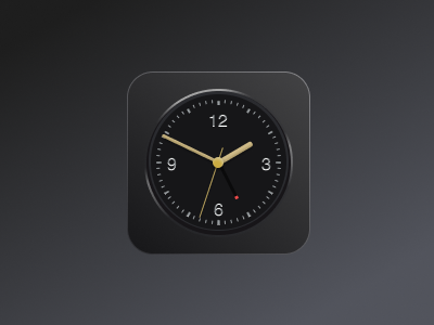 Skeuomorphic clock