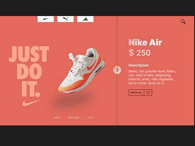 Shoes website landing page!