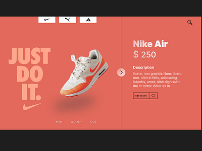 Shoes website landing page!