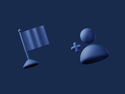 Some unreleased icons 3d 3d icon add user blender flag icon