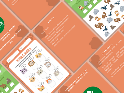 Student's Worksheets 3d animal animation app branding canva color design figma graphic design illustration learn lkpd logo motion graphics poster student ui vector worksheet
