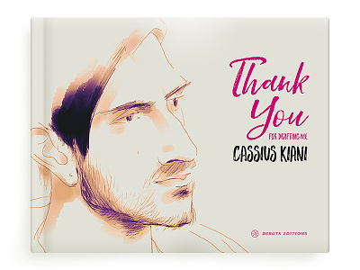 Mr. Kiani book cover — Thank You book cover book design bookcover debuts drawing first shot illustration sketch thank you typography