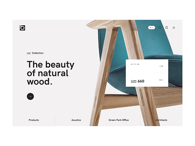 Bejot - welcome screen (Behance Case) animation black chair clean flat home jakobsze michal minimalistic mobile news products shop simple simplistic slider unikat web welcome white