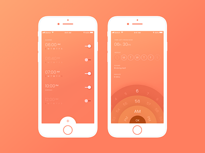 Alarm alarm concept design mobileui ui uichallenge