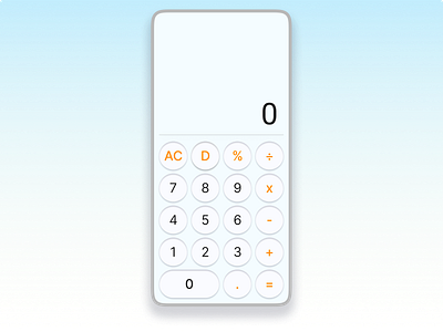 Daily UI, Day 4: Calculator calculator daily ui dailyui day 1 design graphic design ui ux