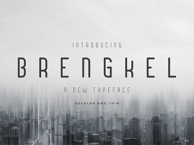 Brengkel - Condensed Font