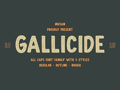 Gallicide All Caps Font Family all caps condensed condensed font debut debute debutshot design display font font logo rough rough font textured type typeface typography vector vintage vintage font