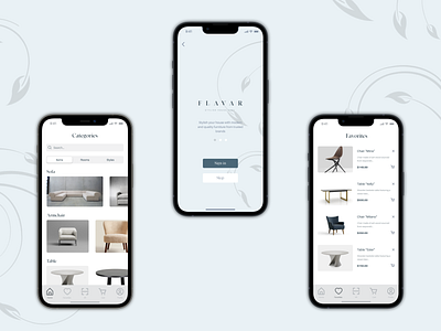 FLAVAR_Mobile_app design mobile ui ux