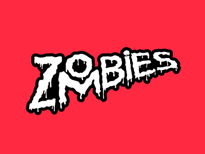 Fbz illustration typography zombie zombies