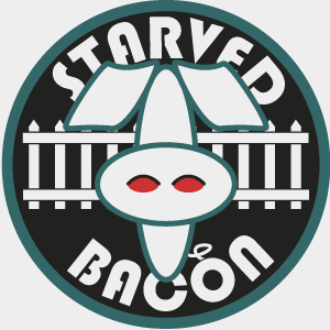 Starved Bacon Logo bacon graphic illustrator logo pig