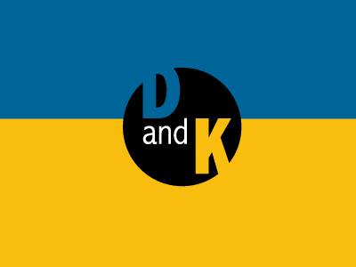 D and K branding logo simple