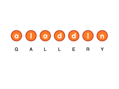 Aladdin Gallery aladdin art branding gallery logo orange simple white