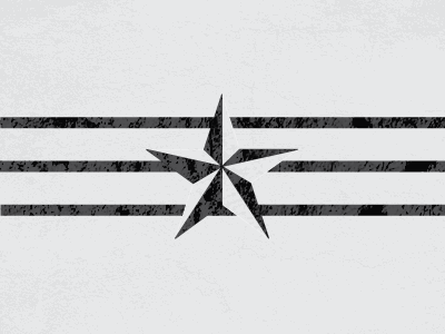 Nautical Star black icon nautical star retro star stripe white
