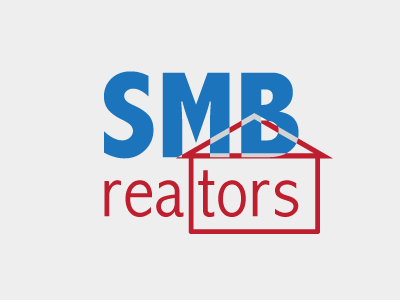 Smb Realtor blue branding grey logo realtor red