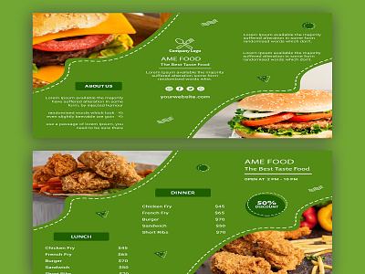 Food Menu Design graphic design ux