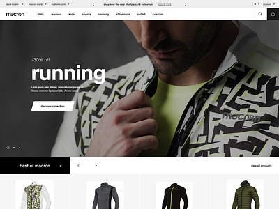 Macron Official Store design ux web webdesign website