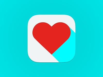Flat Love Icon app icon flat flat design icon ui design