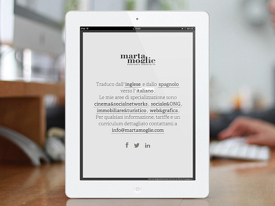 Marta Moglie web site. code design develop responsive responsive design ui user interface web web design