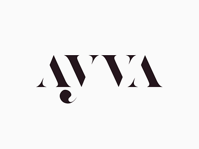 Ayva Logotype brand design identity jewelry logo minimal modern type typography