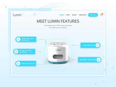 Creative website design for 3B Lumin design graphic design ui design ux design website design