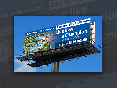 Lennar Billboard Campaigns billboard billboard design graphic design illustration vector