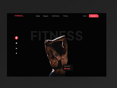 Fitness Tracker Landing Page Header