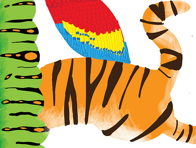 half bodied animals animals design drawing illustration kids