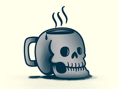 Skull Mug illustration