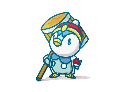 Piplup/King Dedede character illustration pokemon smash bros
