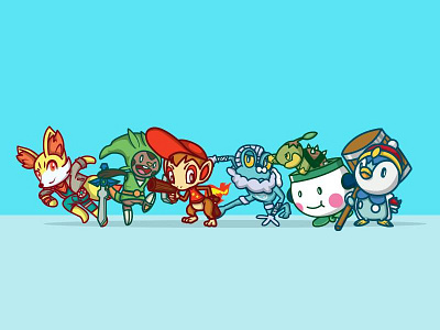 Pokemon/Smash Bros. character illustration pokemon smash bros