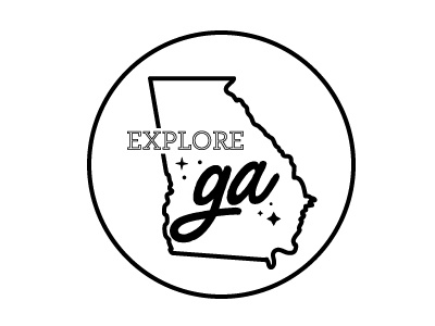 Explore Georgia atlanta explore georgia hiking icons logos nature outdoors stamps vegan