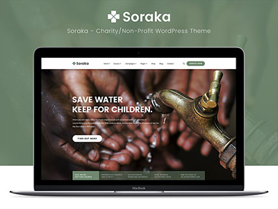 Soraka - Charity/Non-profit Organization WordPress Theme charity church donate donation foundation fund fundraising kids ngo non-profit nonprofit organization