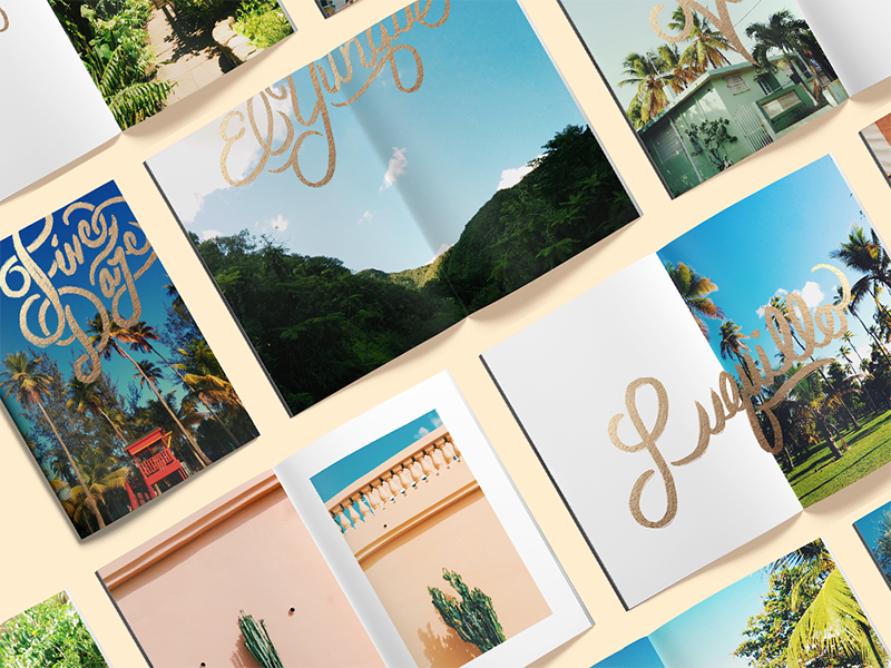 Five Daze Zine: Puerto Rico puerto rico photography gold typography travel zine