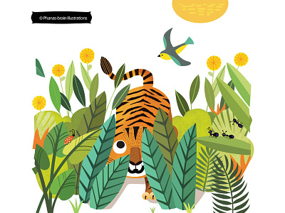 The Tiger Who Wanted to Play childrens-illustration conservation illustration tiger