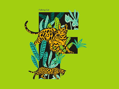 36Days of Type - F 36daysoftype animal illustration conservation illustration lettering typography