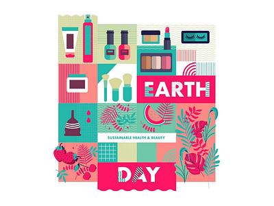 Earth Day - 1 beauty cosmetics earth day environment global warming illustration sustainability sustainable beauty sustainable health sustainable living