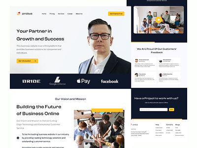 probus - Business Services Landing Page
