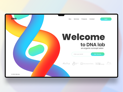 DNA - Daily UI clean color design illustration interface simple typography ui ux