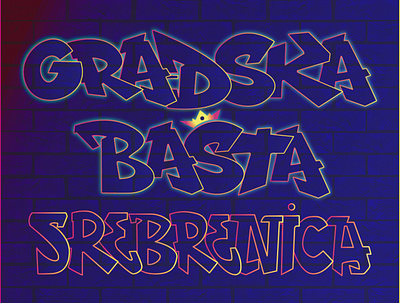 Gradska Bašta Srebrenica adobe branding datmandesign design graffiti graphic design illustration illustrator logo srebrenica streetart ui