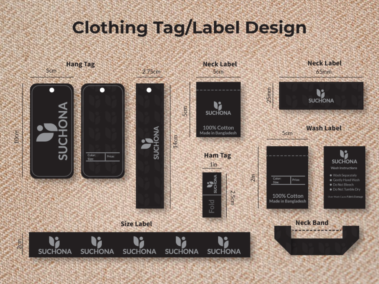 Clothing Hang Tag by Badrul Alam on Dribbble