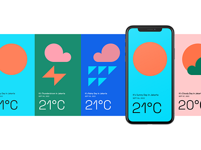 Minimal Weather App app design figma graphic design illustration minimal modern responsive typography ui ux vector weather