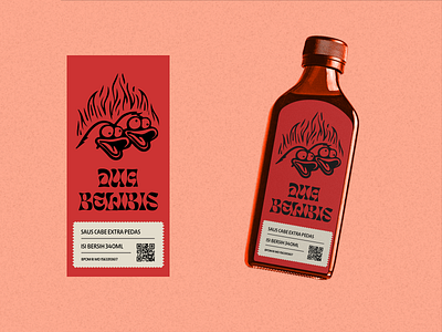 Dua Belibis Hot Sauce Label Redesign