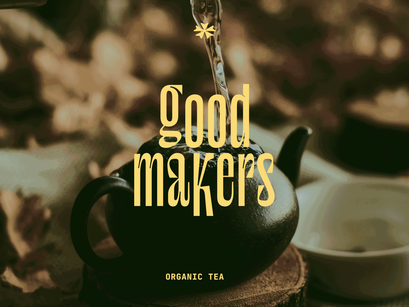 Good Makers Organic Tea Branding Concept branding design graphic design illustration logo typography vector