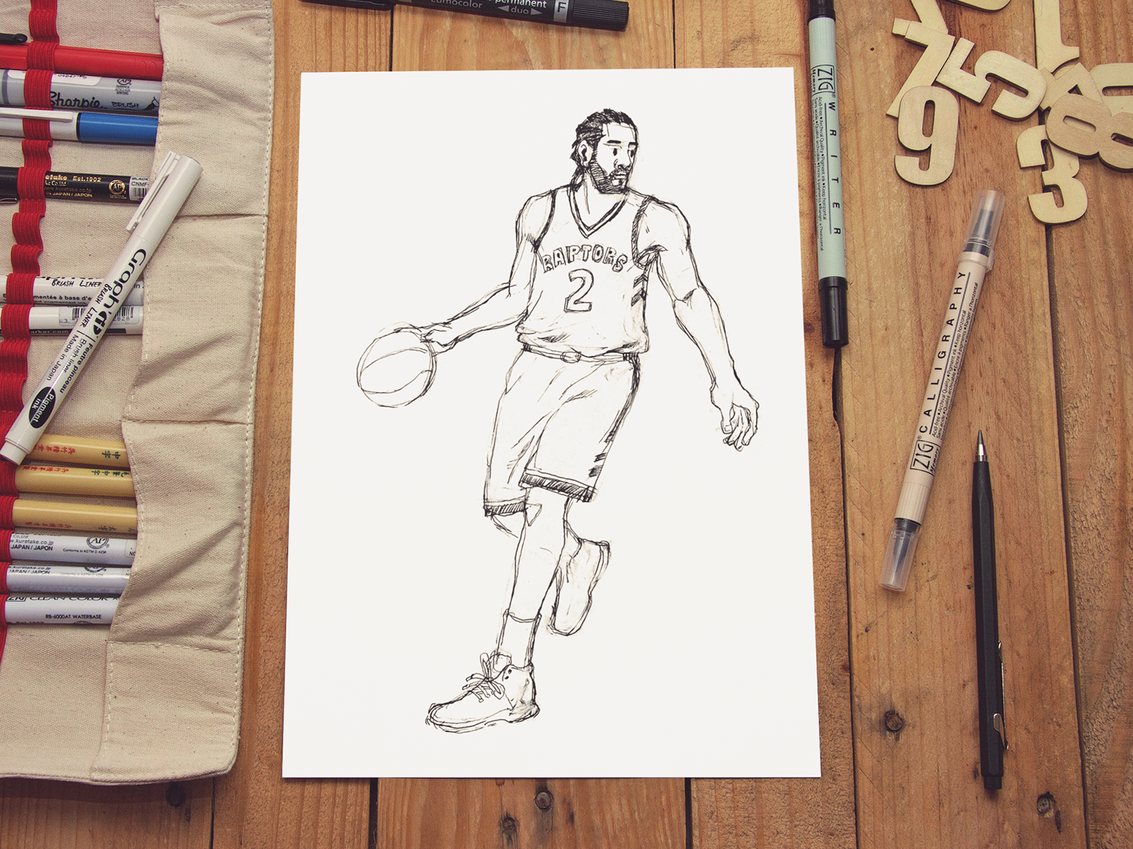 Kawhi Leonard Los Angeles Clippers Basketball Art Illustrated -  Norway