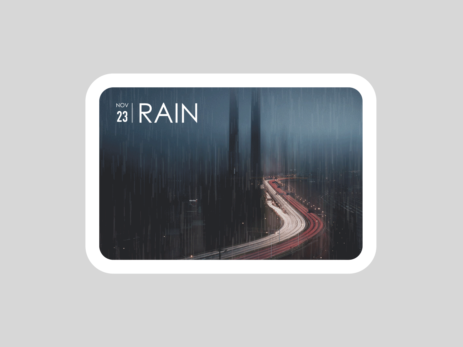 Rain dynamic desktop Motion