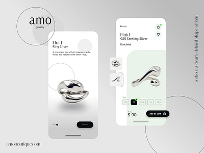 App Design | AMO jewelry App app app design design jewel ui uiux