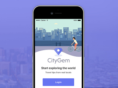 CityGem App design mobile app ui ux
